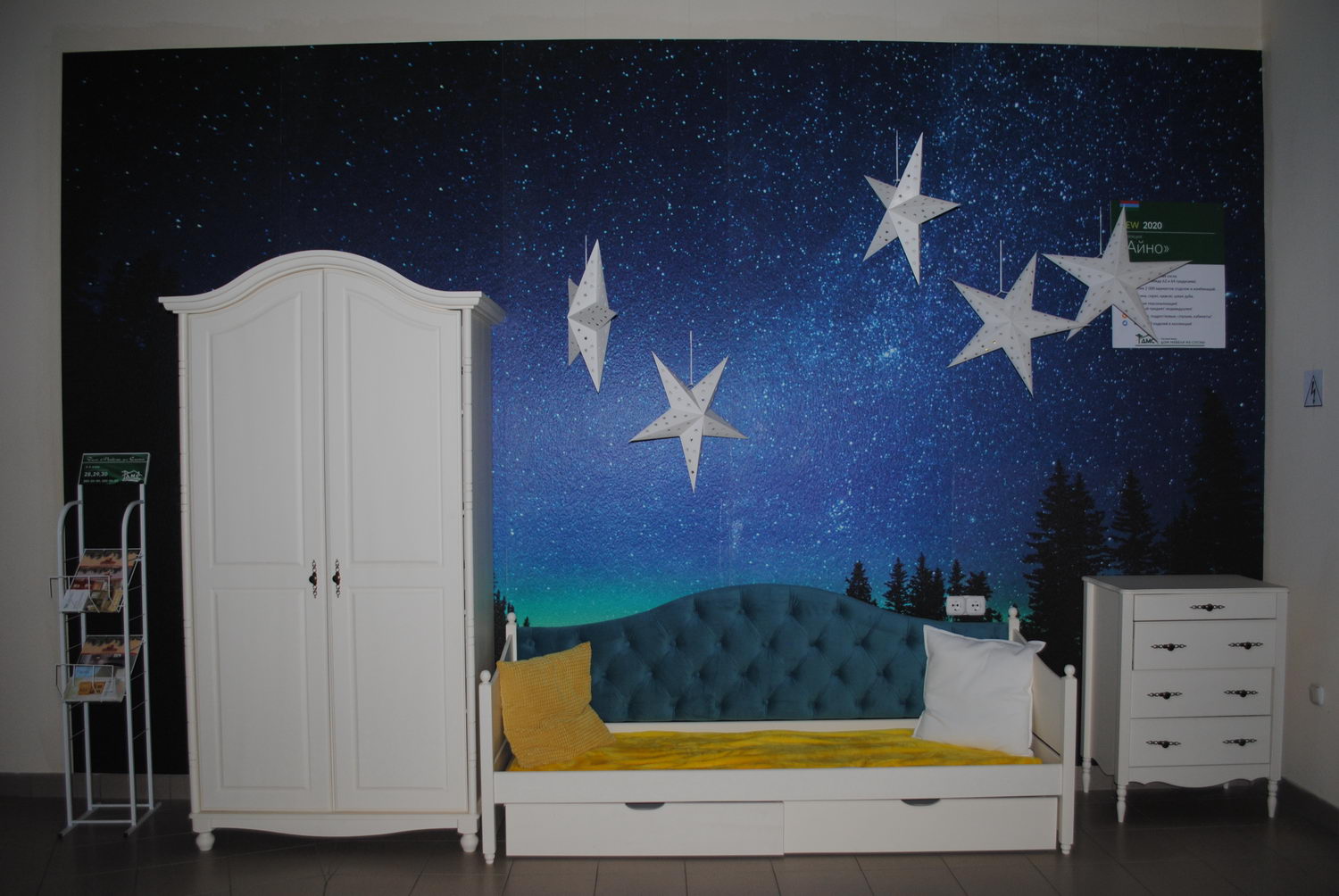 Тахта Айно №8 с мягким изголовьем  с ящиками 800х2000