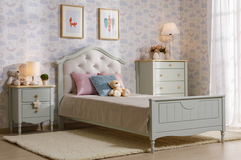 Кровать Айно №17 с мягким изголовьем 900х2000