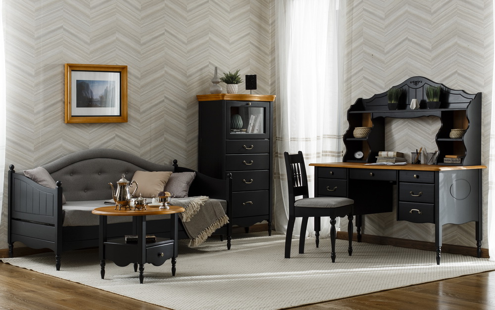 Сервант чёрный Айно №4