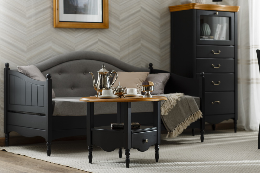 Сервант чёрный Айно №4