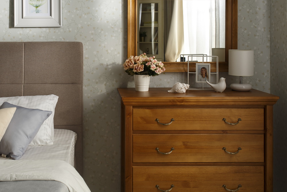 Комод с 3 ящиками белый Айно №7