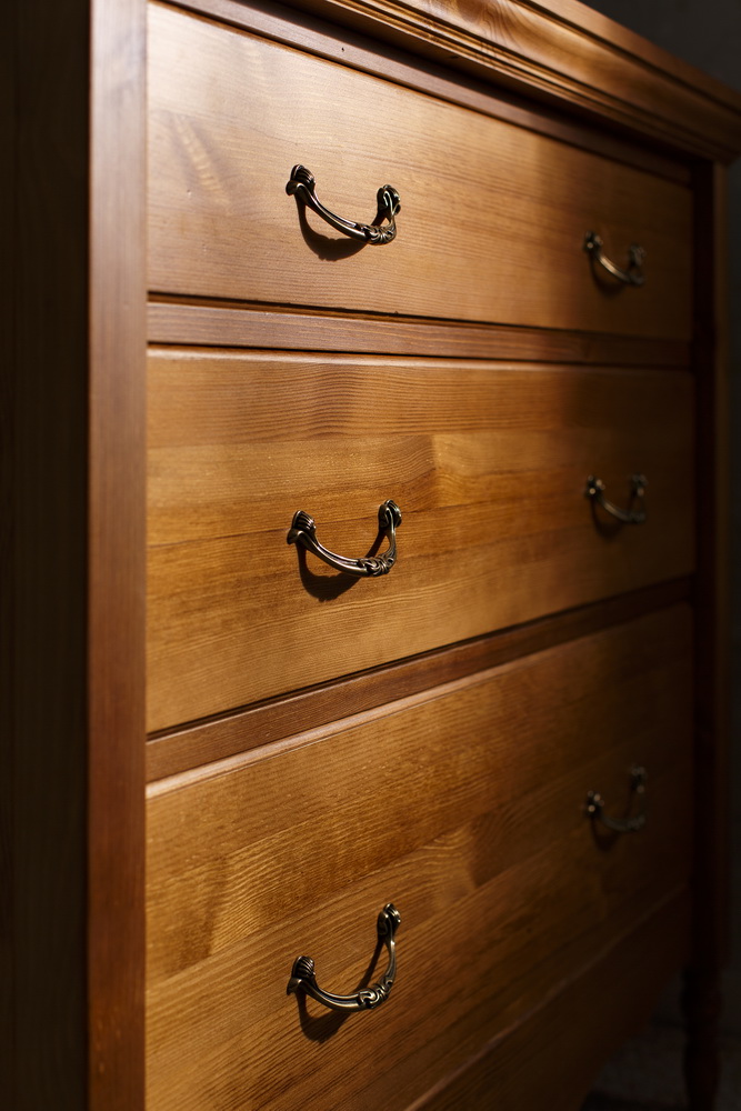 Комод с 3 ящиками белый Айно №7