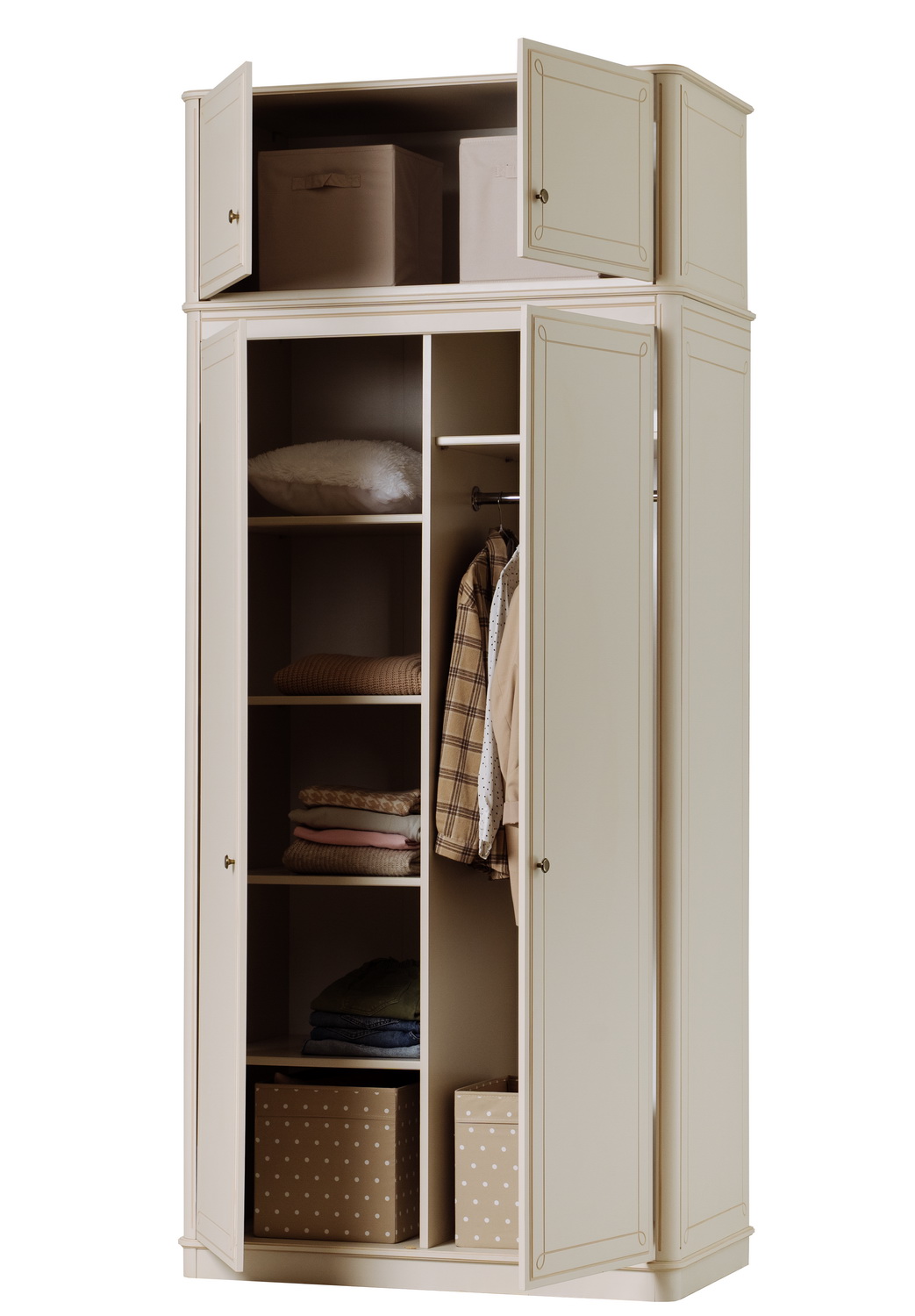 Шкаф мдф Бетти 2-ств №1 с антресолью