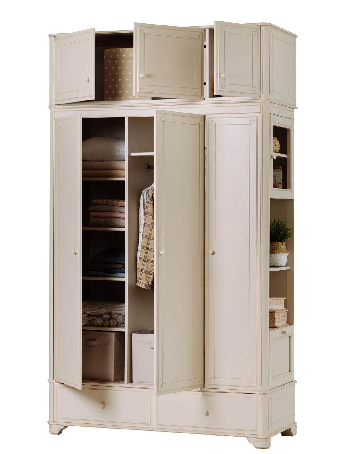 Шкаф Бетти 3-створчатый №5 с антресолью