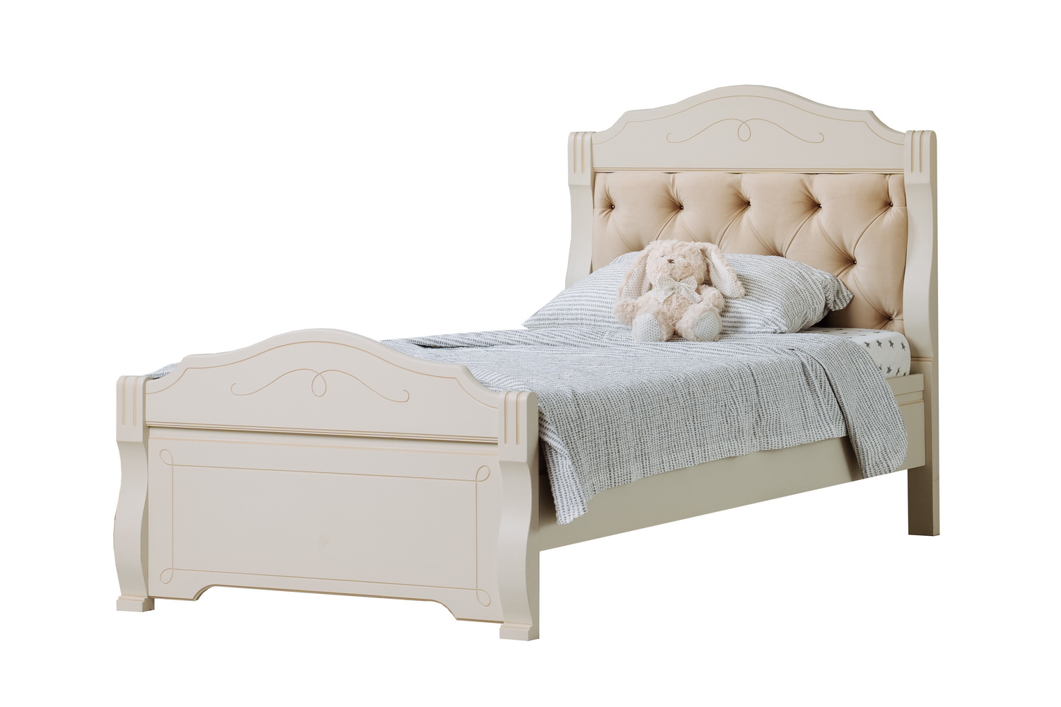 Кровать мягкая массив Бетти №34 1400х2000