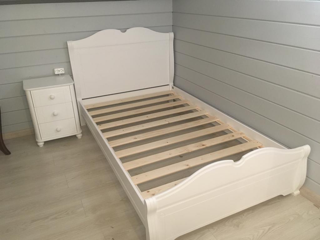 Кровать односпальная массив сосны Бетти №27 800х1600