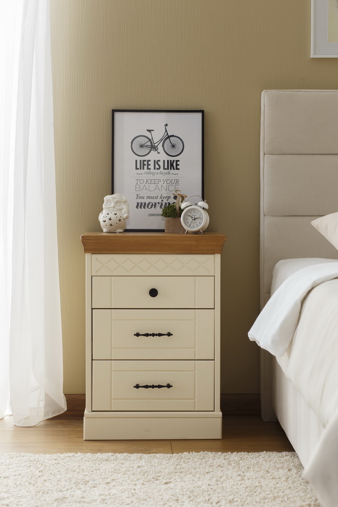 Тумба с 3 ящиками сосна Дания №9