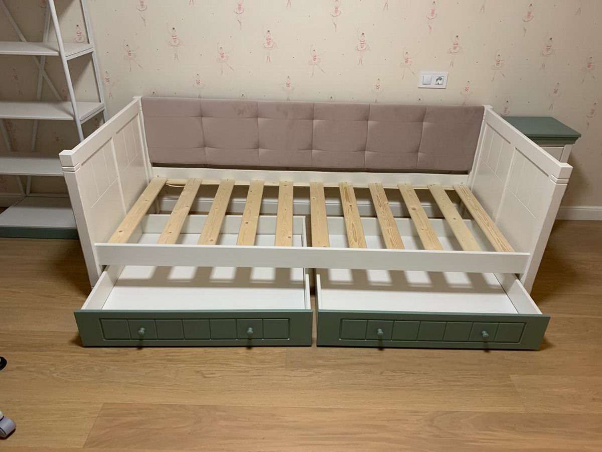 Тахта Дания №3 мягкая  800х2000  с ящиками