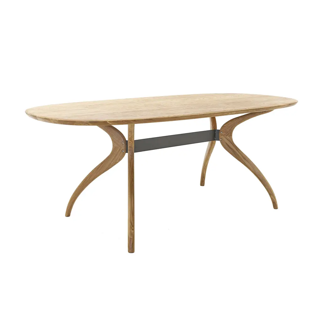 Стол овальный из дуба Архар обеденный 1400