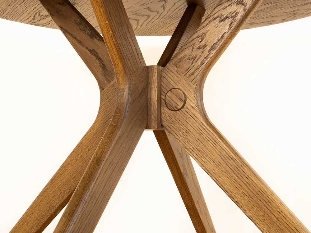 Стол обеденный Оксфорд круглый массив