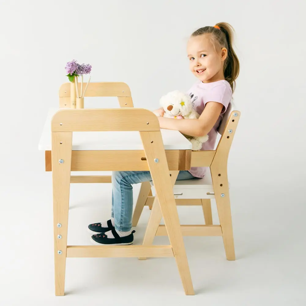 Стул массив березы Rabbit Wood Kids серый