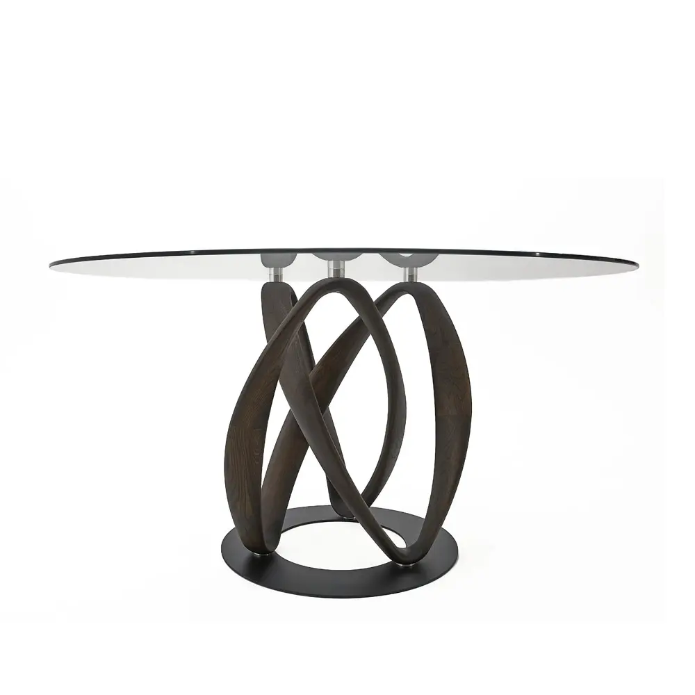 Стол Инфинити овальный стекло одиночный