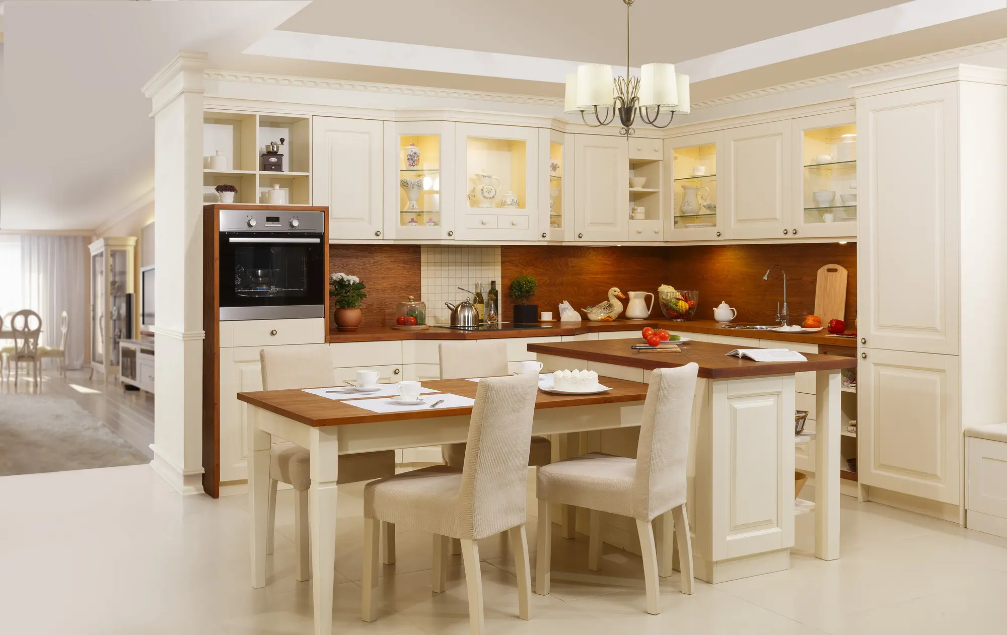 Кухня массив сосны Зефир (цена за п/м)