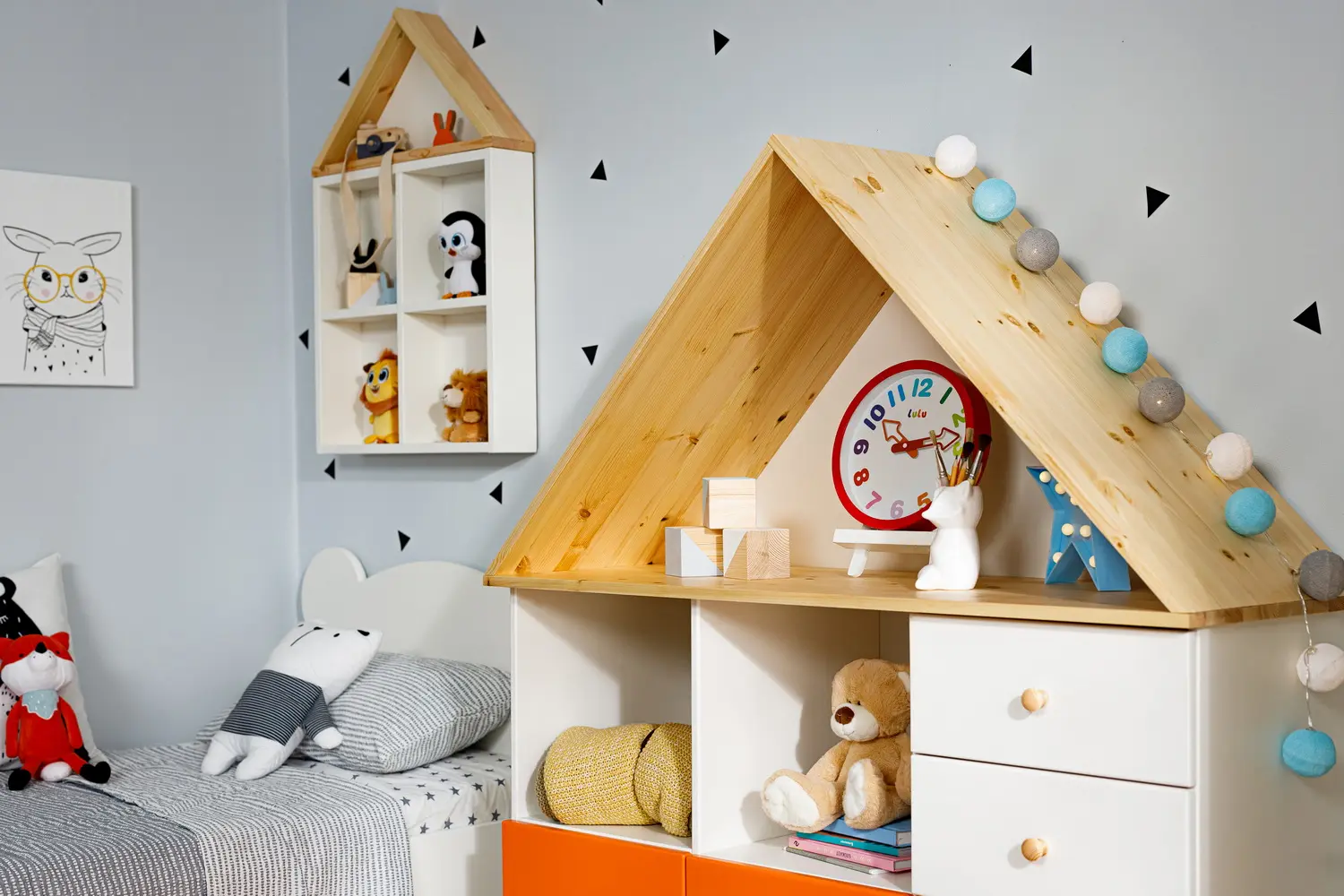 Полка с 5 полками светлая ТК №1