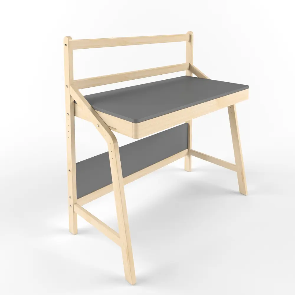 Стол массив  Rabbit   Wood UNO серый  