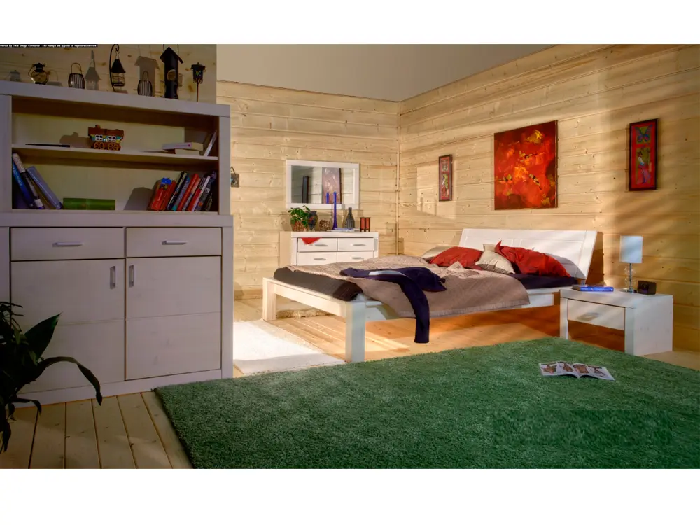 Зеркало белое из массива Брамминг