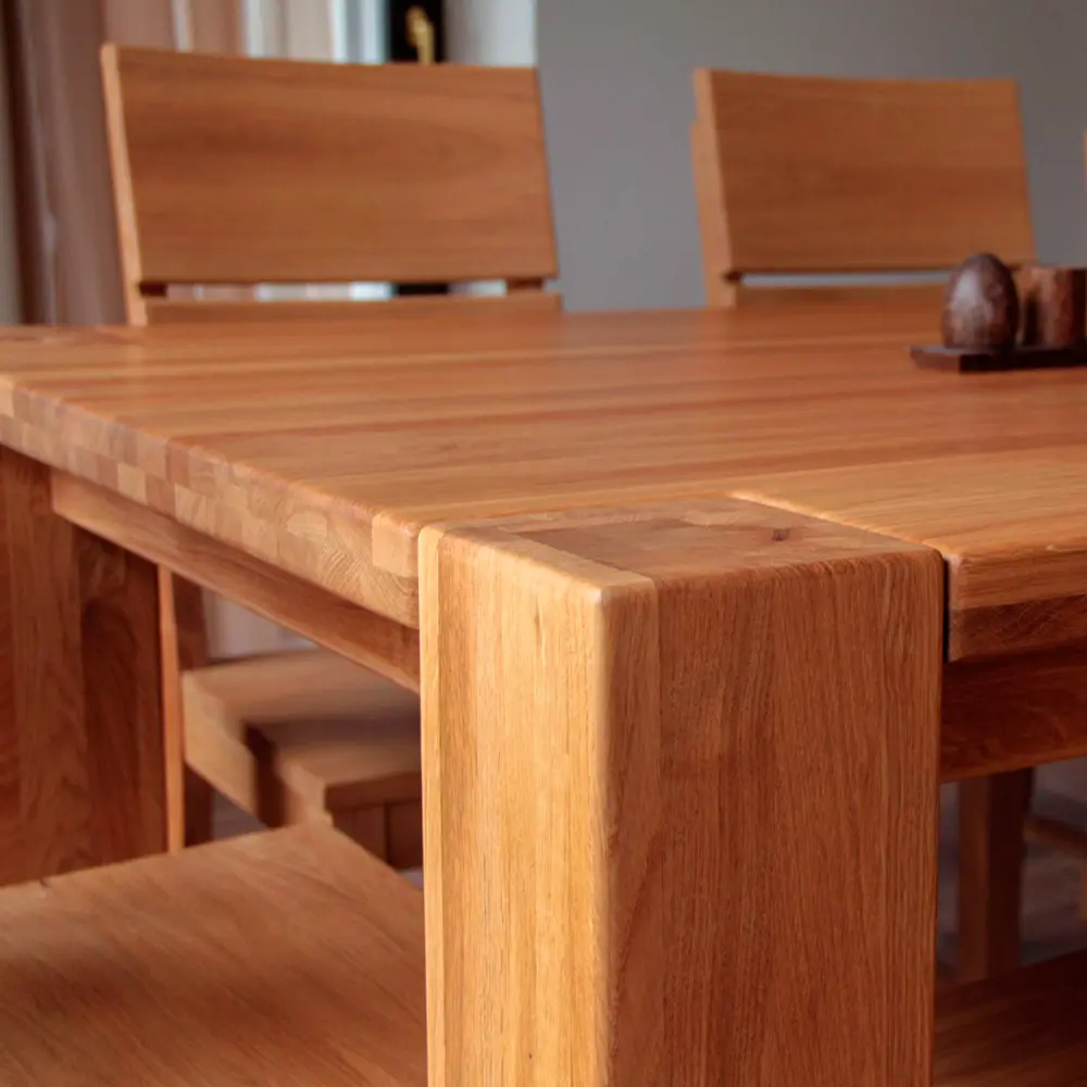 Стол обеденный из массива дуба  Аляска 1800 (нога 90) "SR"