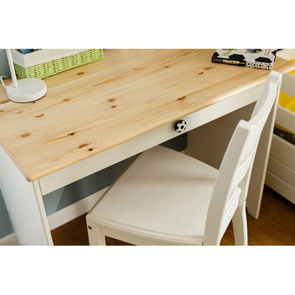 Детский стол с выдвижным ящиком массив сосны ТК №7