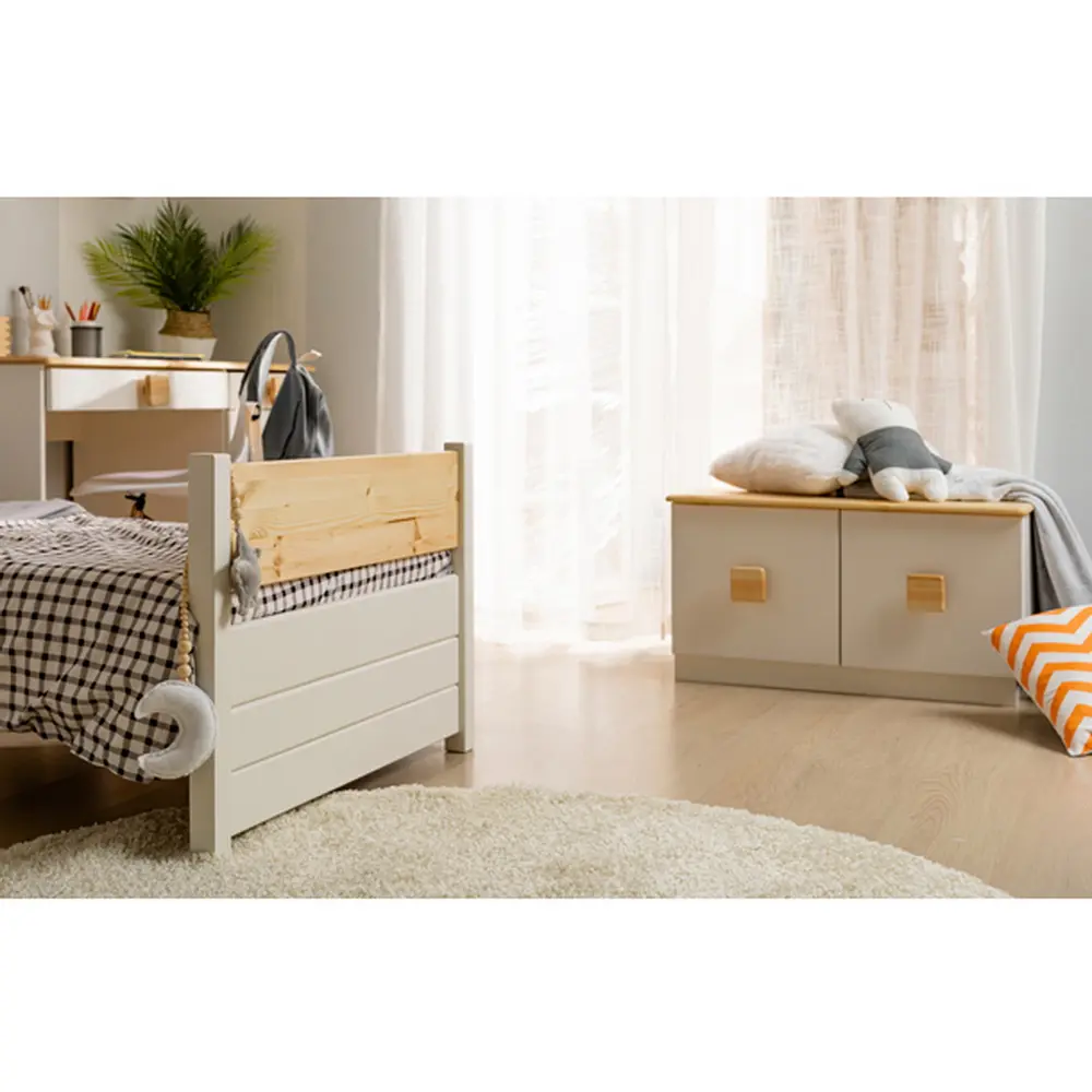 Тумба детская с 2 ящиками массив сосны ТК №7