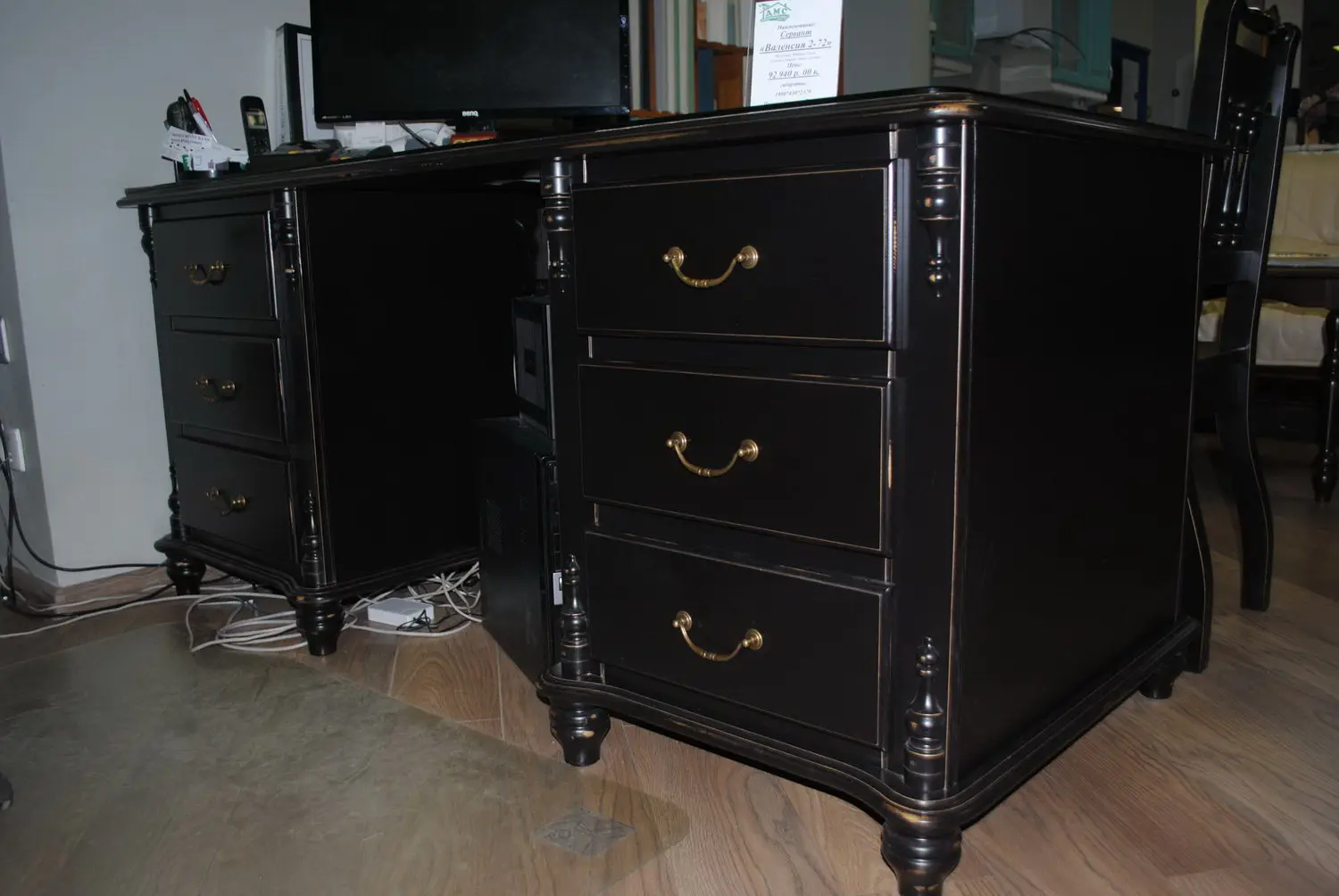 Стол Скандия 2-х тумбовый кабинетный 6.1.05