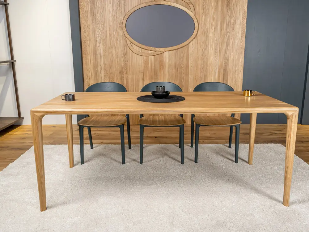 Стул из дуба Милина мягкий кожа