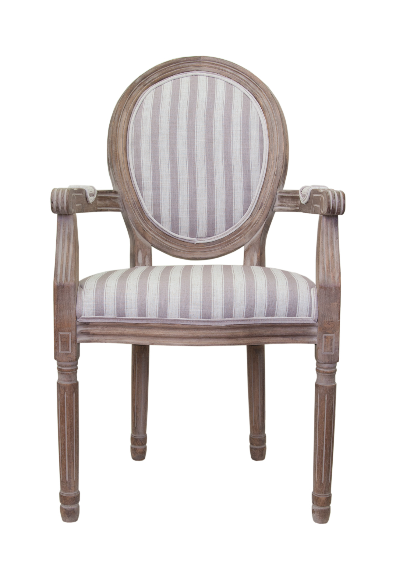 Мягкий стул с подлокотниками Volker Arm Pinstripe
