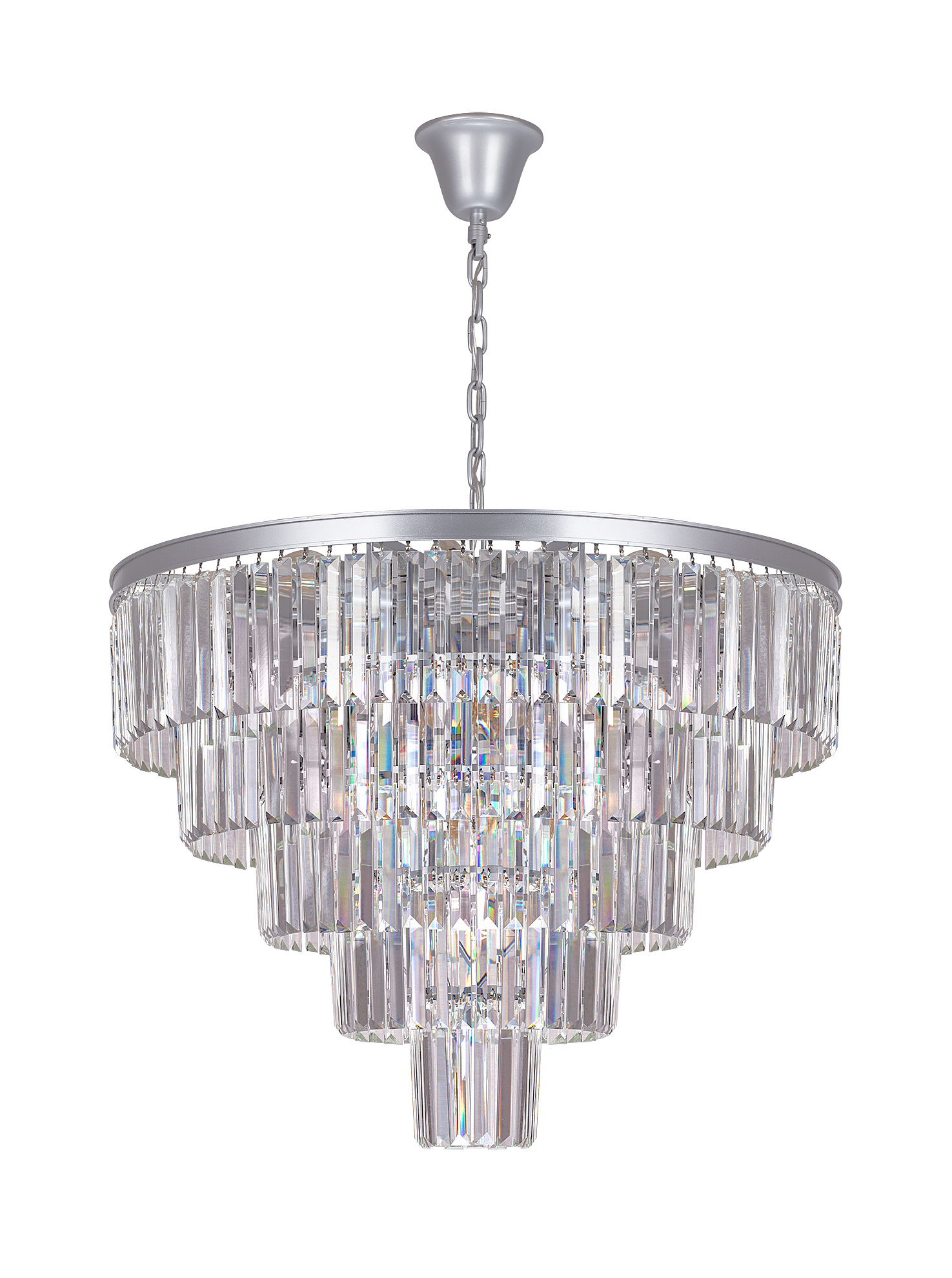 Люстра Odeon 5 Rings Silver