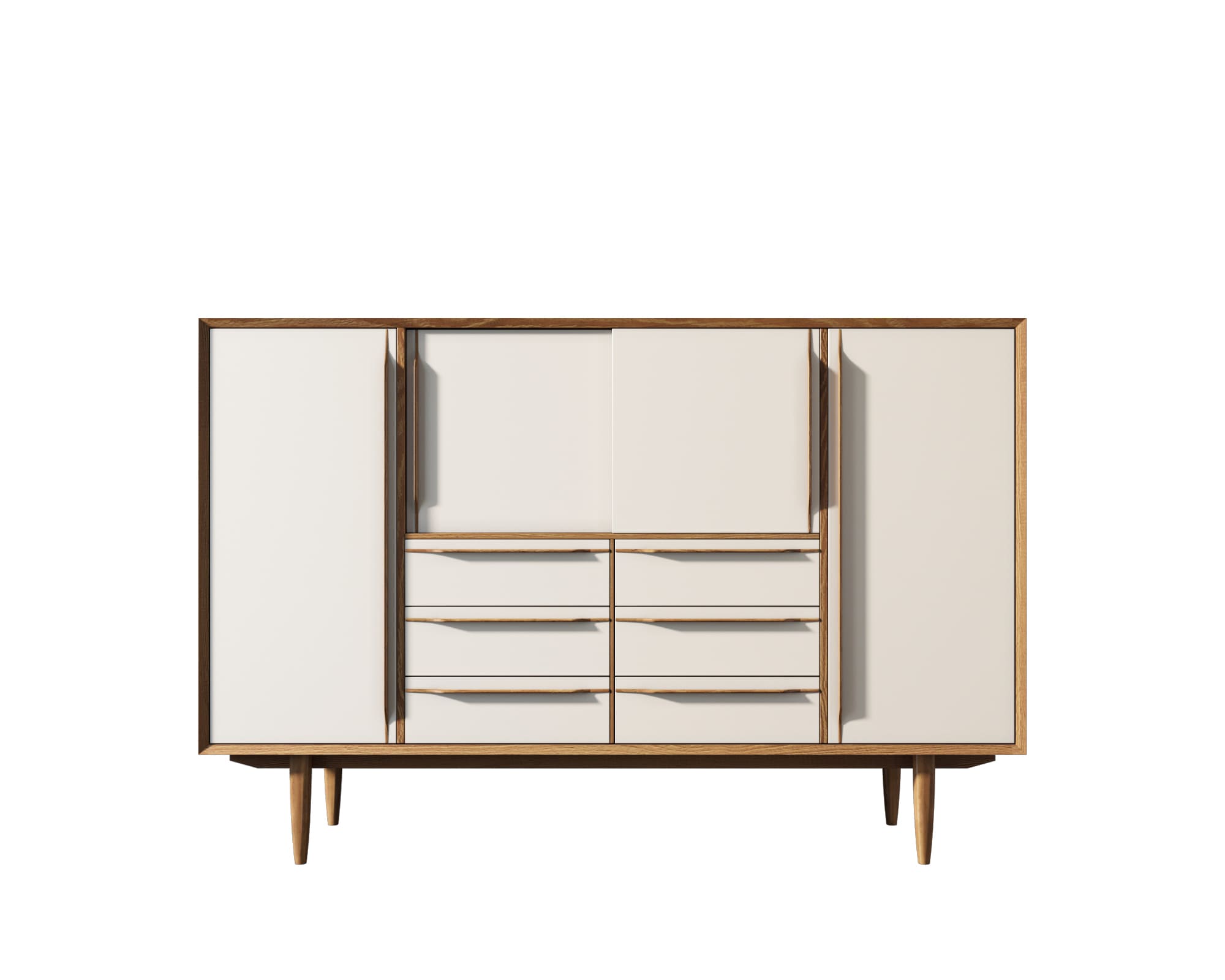 Большой комод белый "Bruni white"