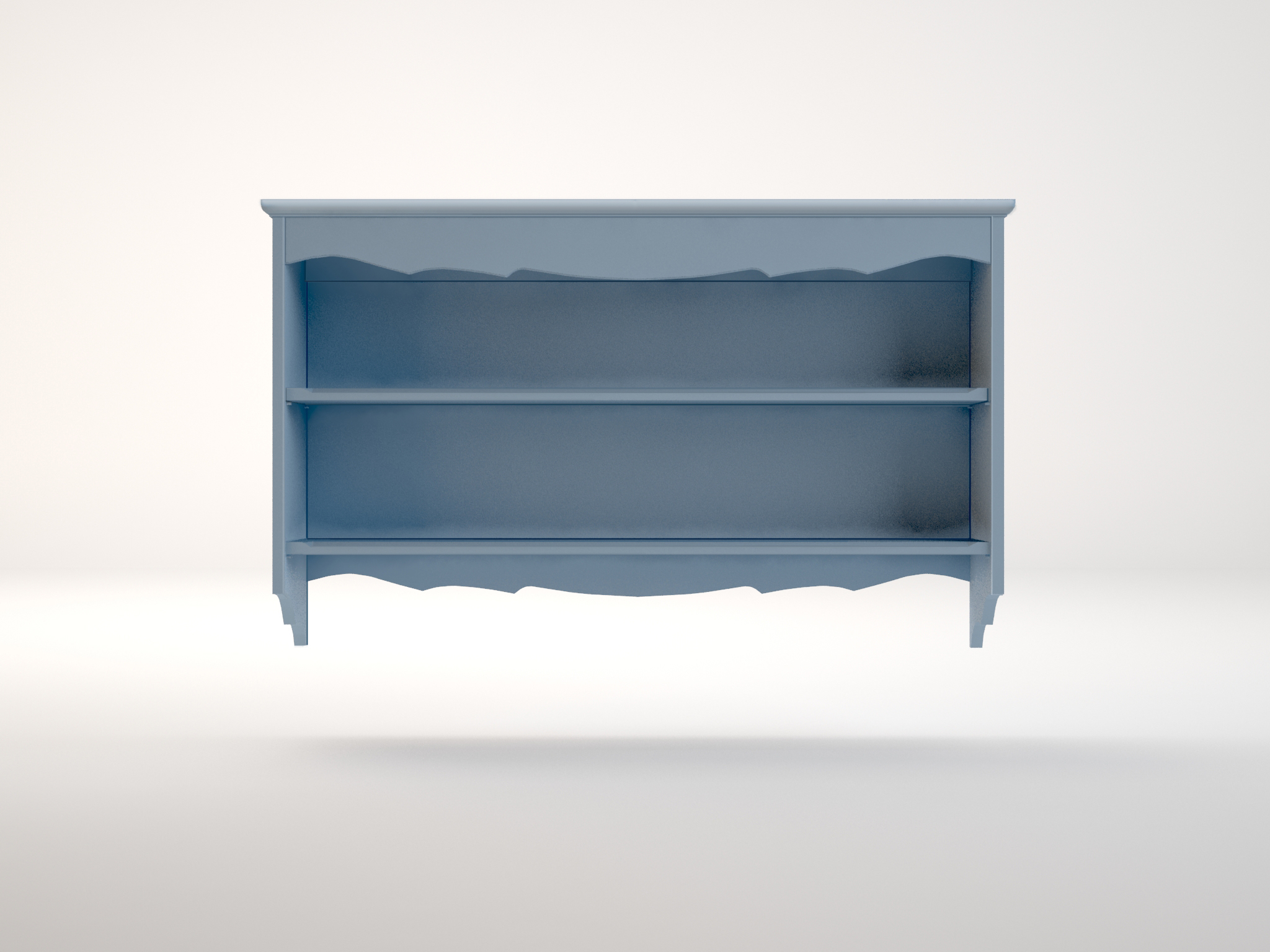 Полка для книг из березы "Leontina Blue"