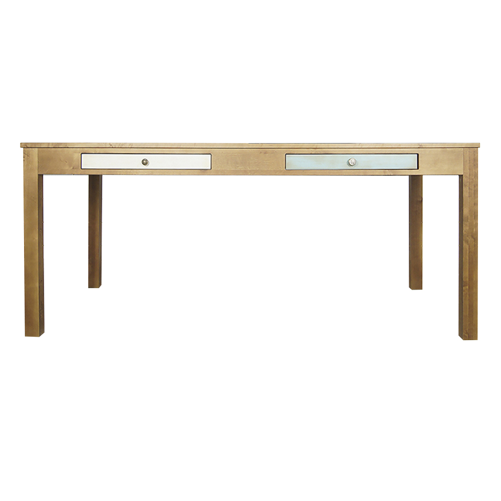 Стол 2 ящика темный "Aquarelle Birch" темный