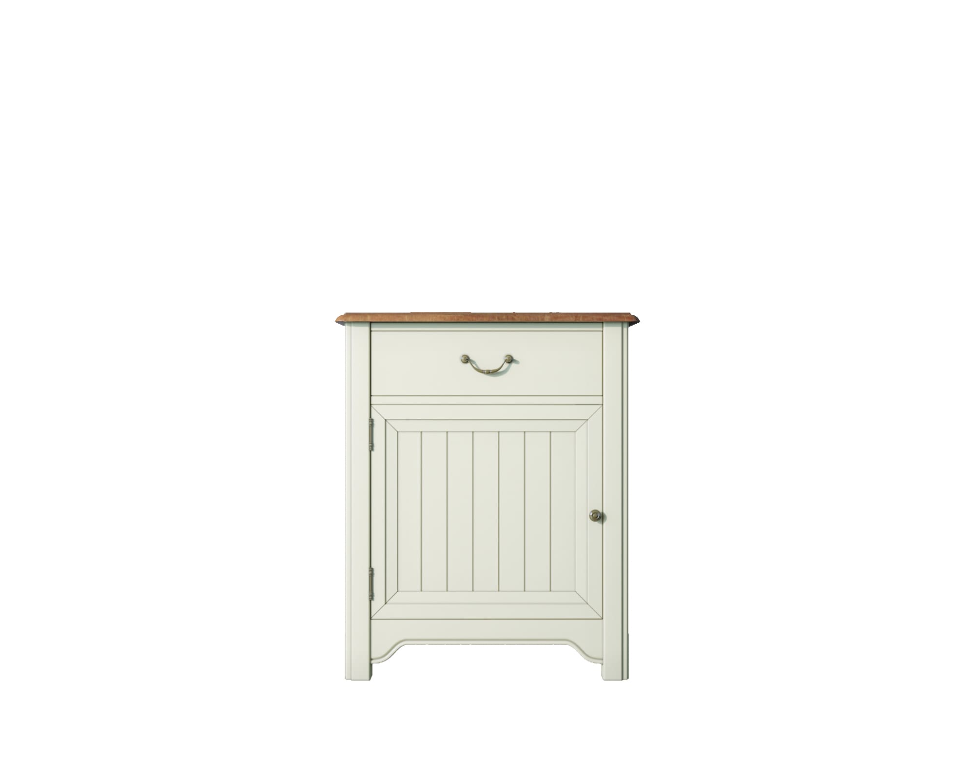 Бежевая прикроватная тумба "Olivia" с дверцей