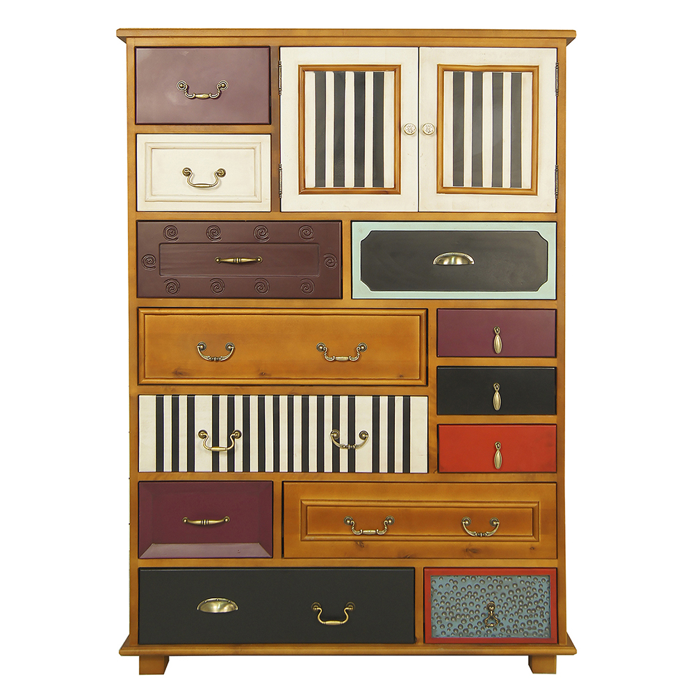 Комод с ящиками дерево «Gouache Birch» вертикальный