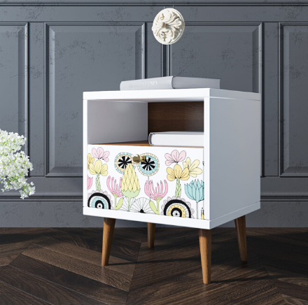 Тумбочка с одним ящиком и полкой "Berber"