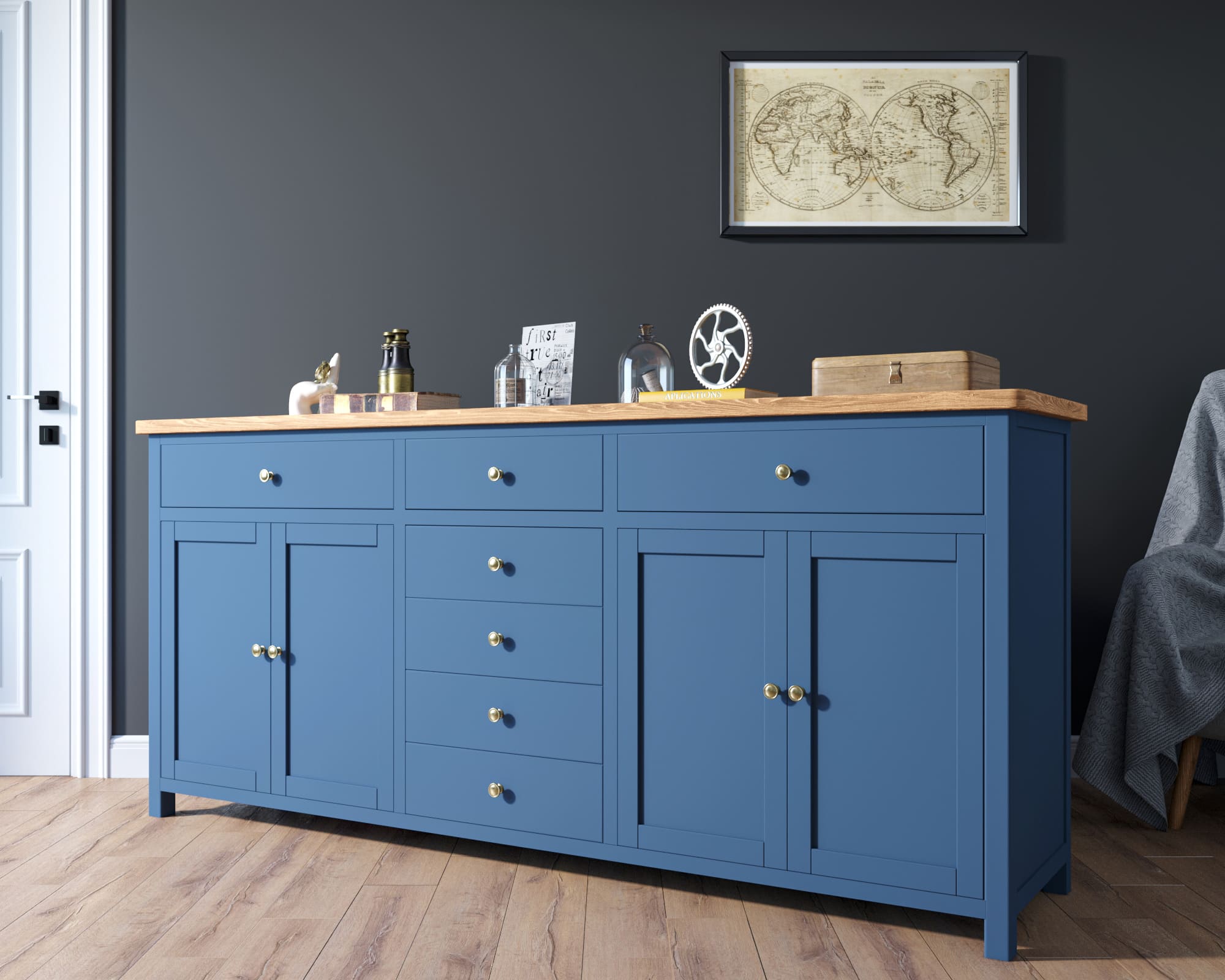 Длинный комод с ящиками "Jules Verne"