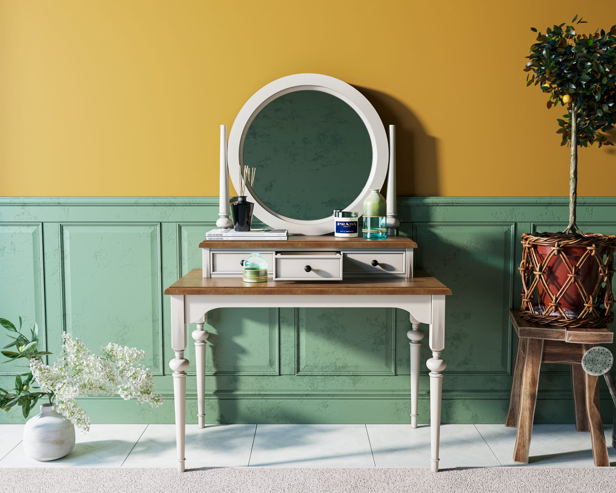 Туалетный стол с ящиками "Odri"