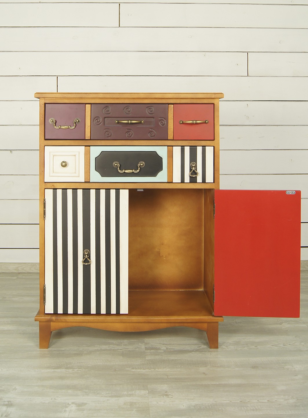 Вертикальный комод с ящиками дерево Gouache Birch (2 ящика)