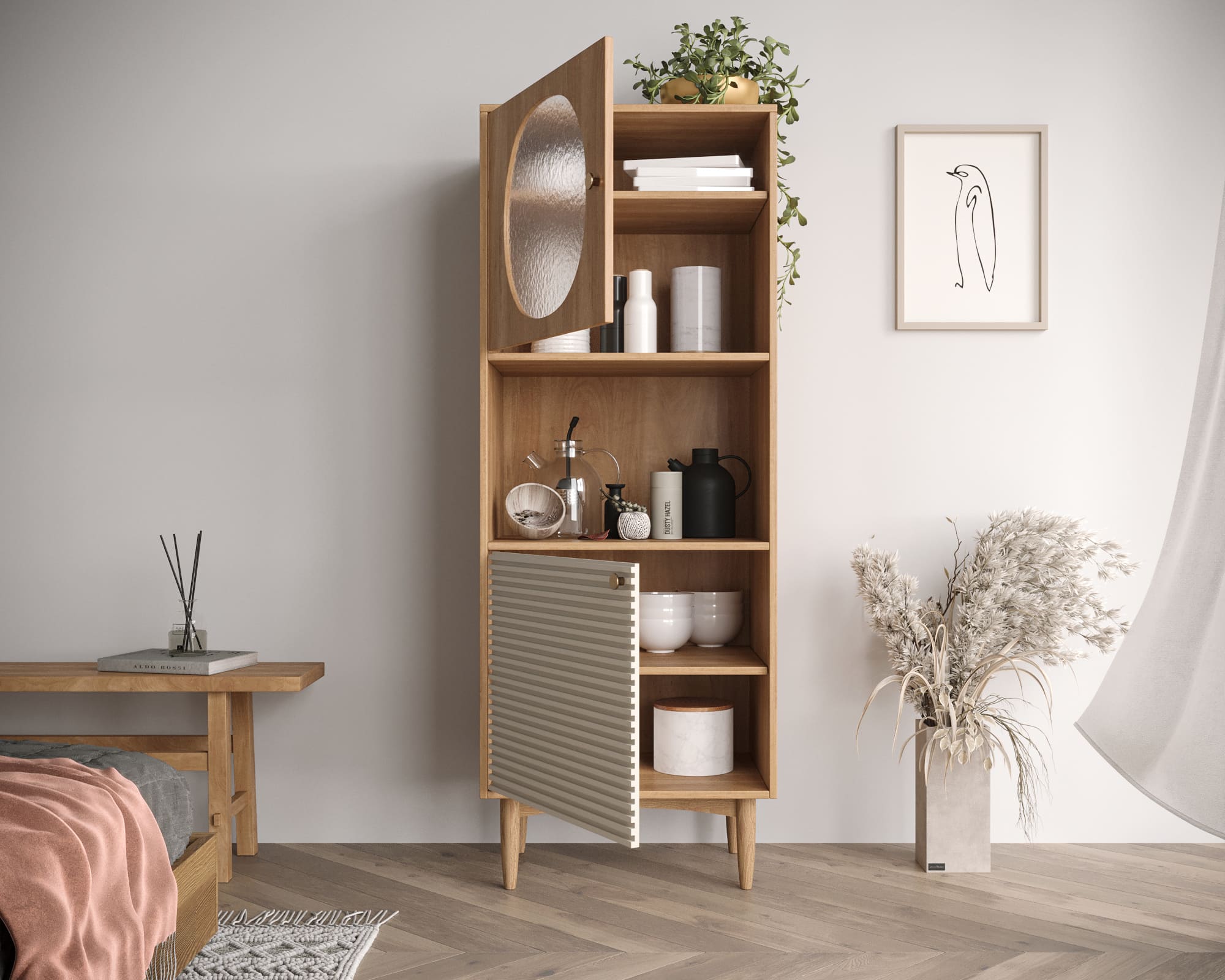 Буфет узкий "Bubble" арт BBL07