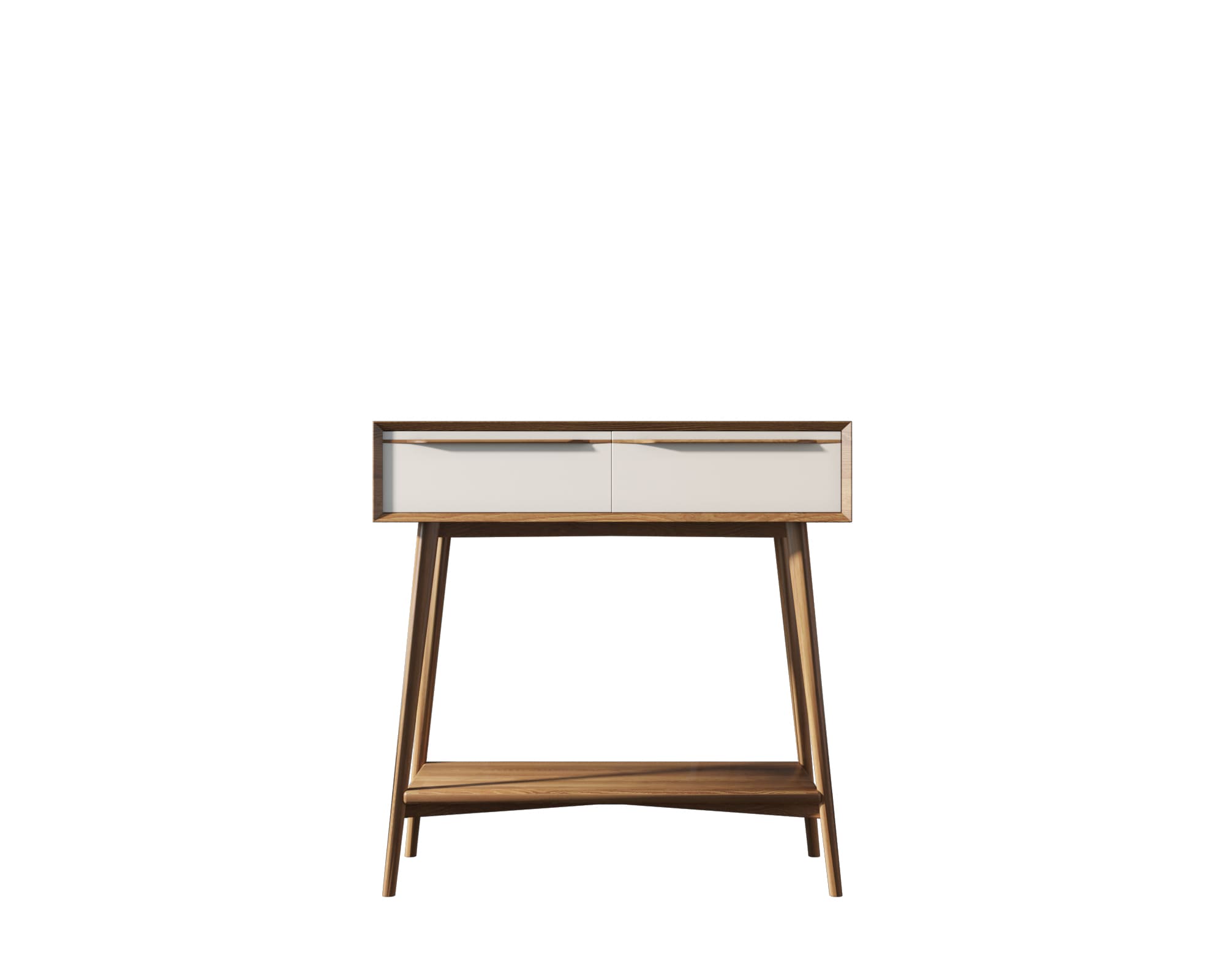 Консоль с ящиками дерево "Bruni white" малая