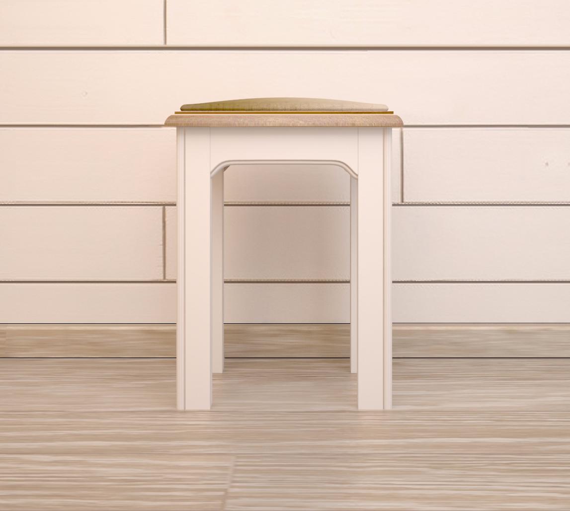 Бежевый табурет "Olivia" с мягким сидением