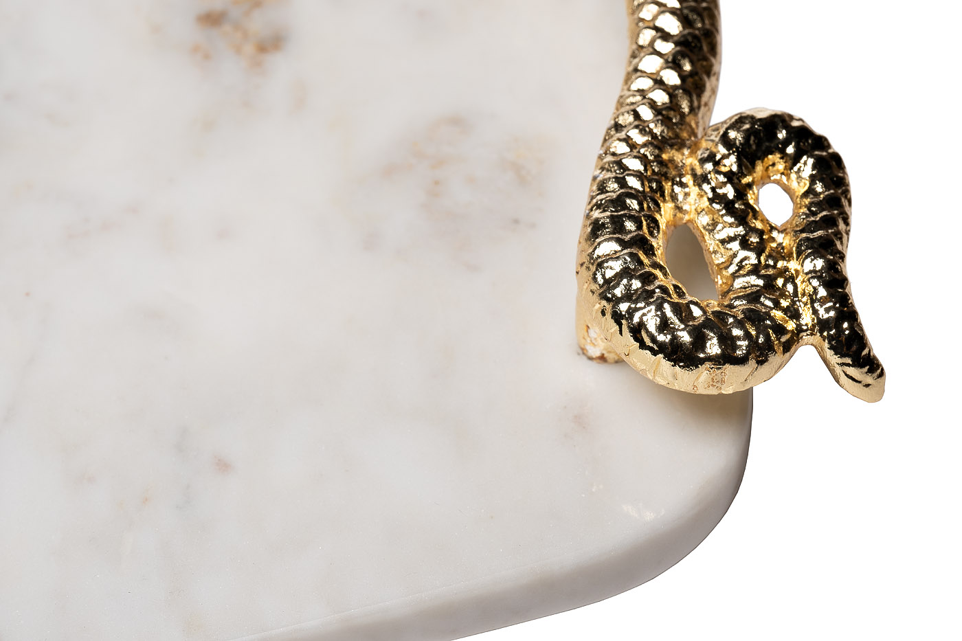 69-321005 Поднос декоративный мраморный "Serpente" 43*26*6,5 cм