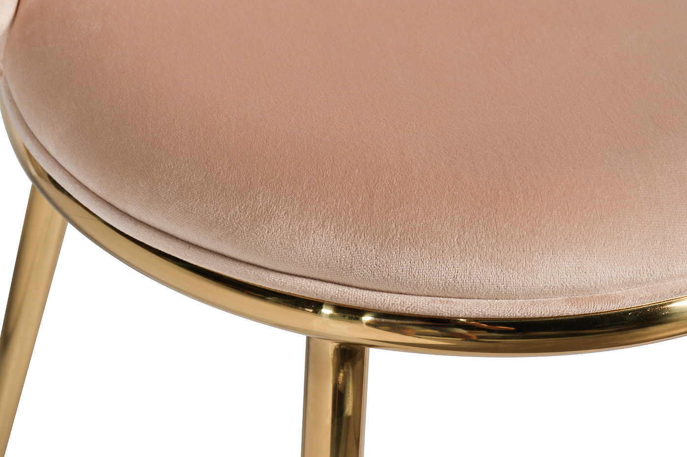 76AR-24GOLD Стул велюр бежевый/золото 