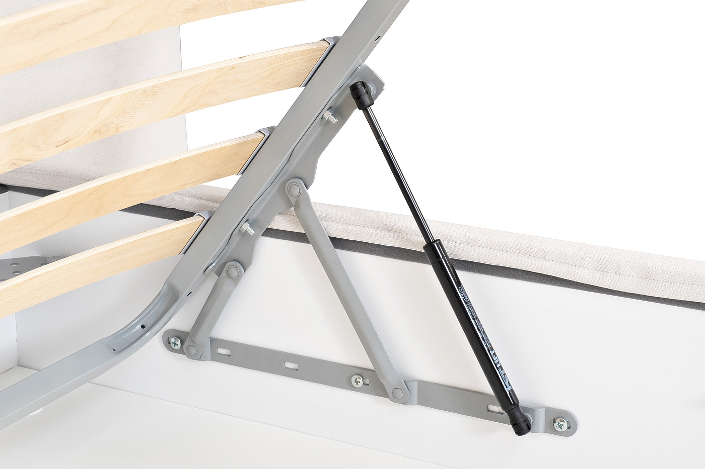 Кровать Como c подъем.мех. шенилл белый  Miss01 