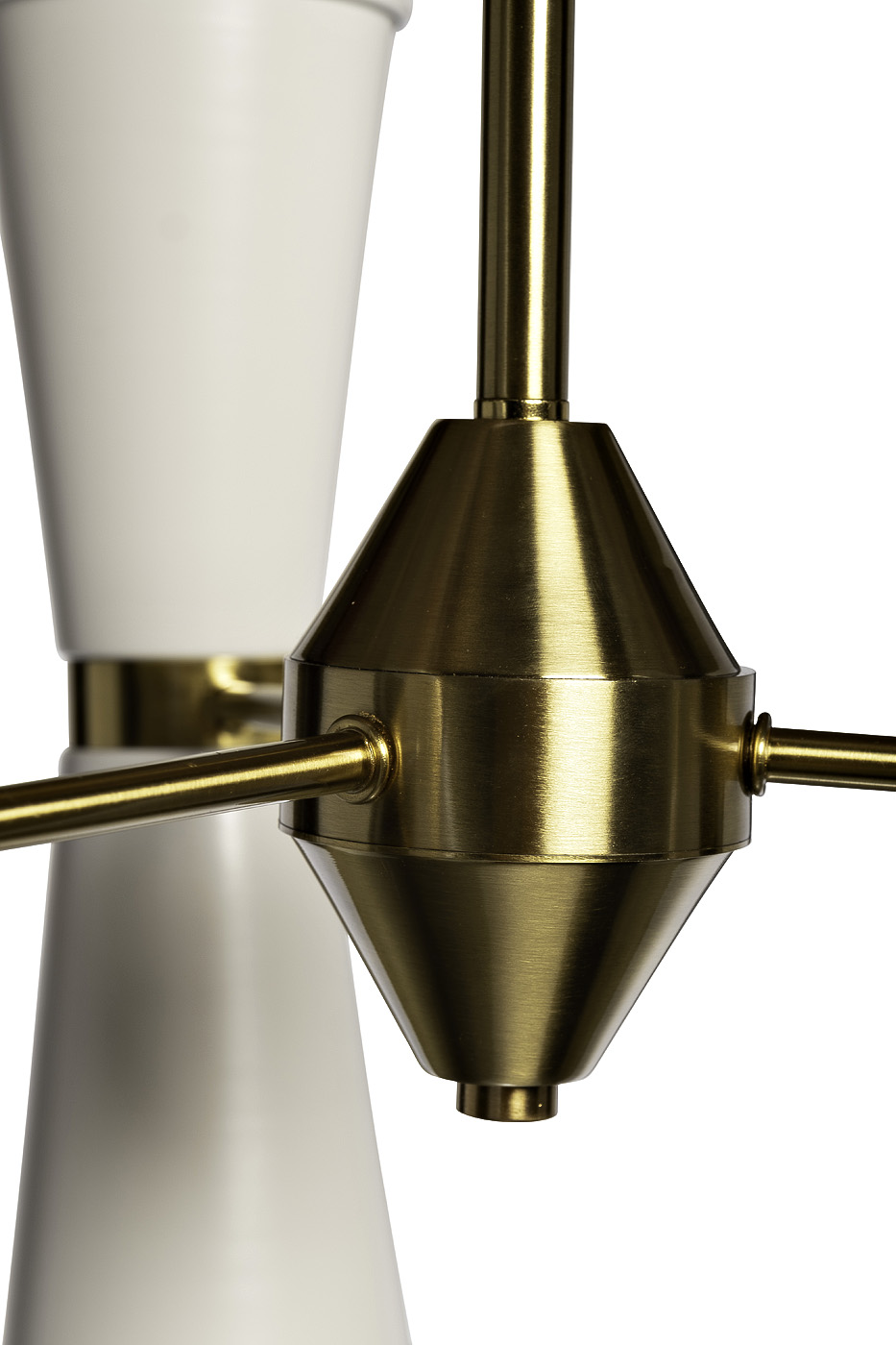 92EL-YG02125-3P Люстра потолочная латунь/матовый бел. d50*h.80см