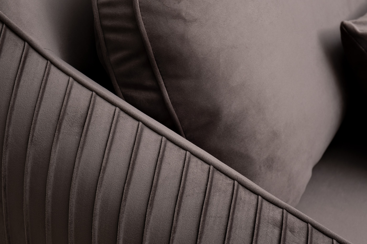 Диван Palazzo 240М трехместный раскладной, серый Ром504+Ром504 