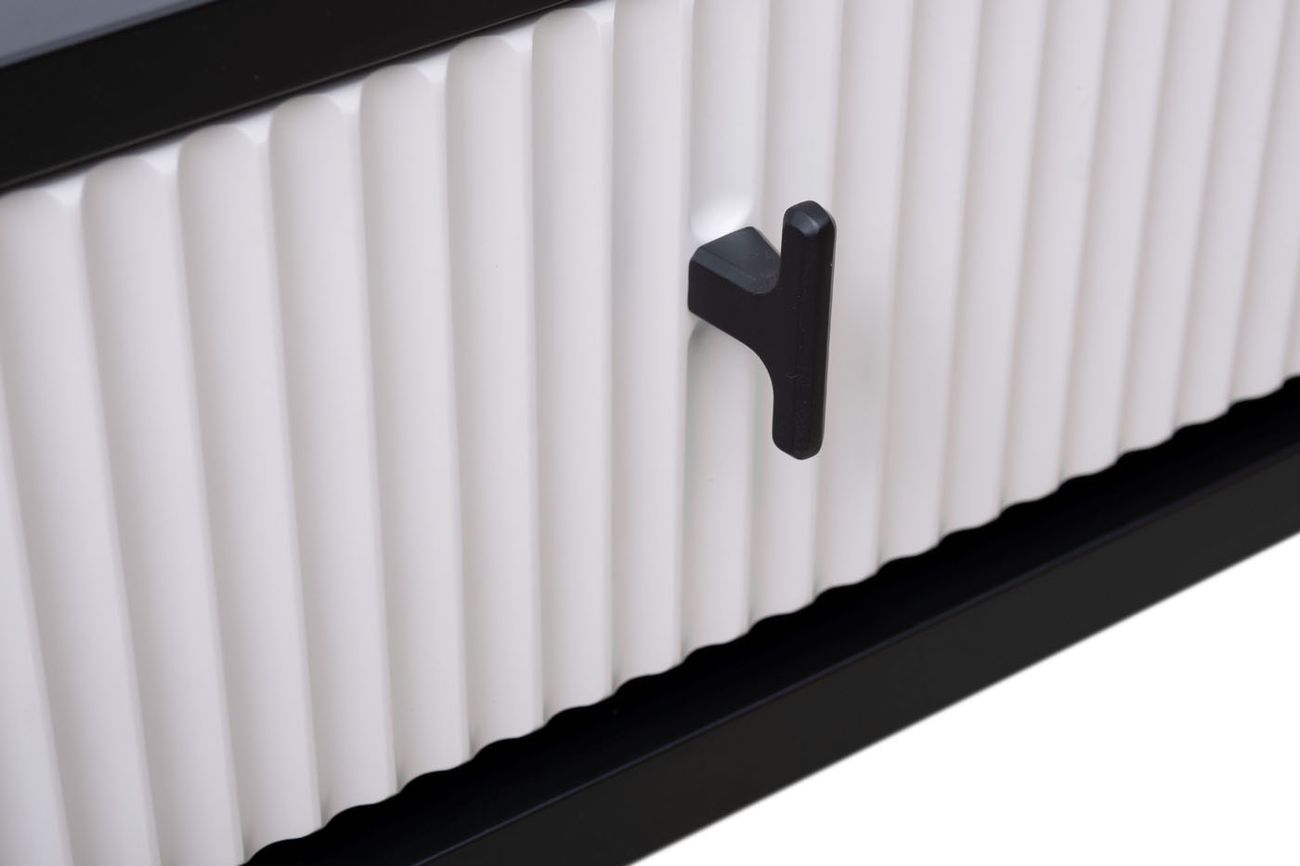 GD-00004 Тумбочка прикроватная Este черно/серая 