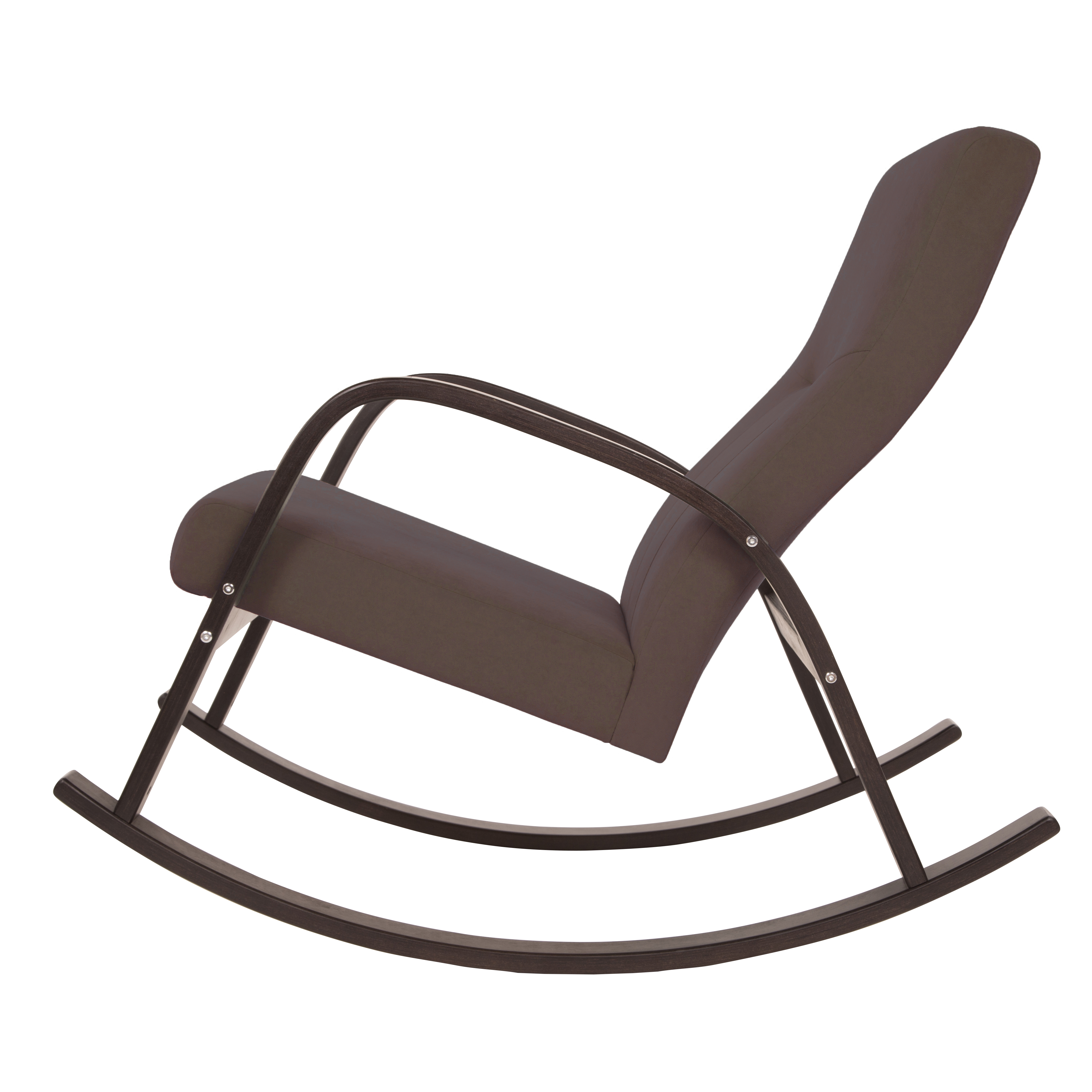 кресло-качалка Ирса  фреш 05 коричневый каркас  Орех