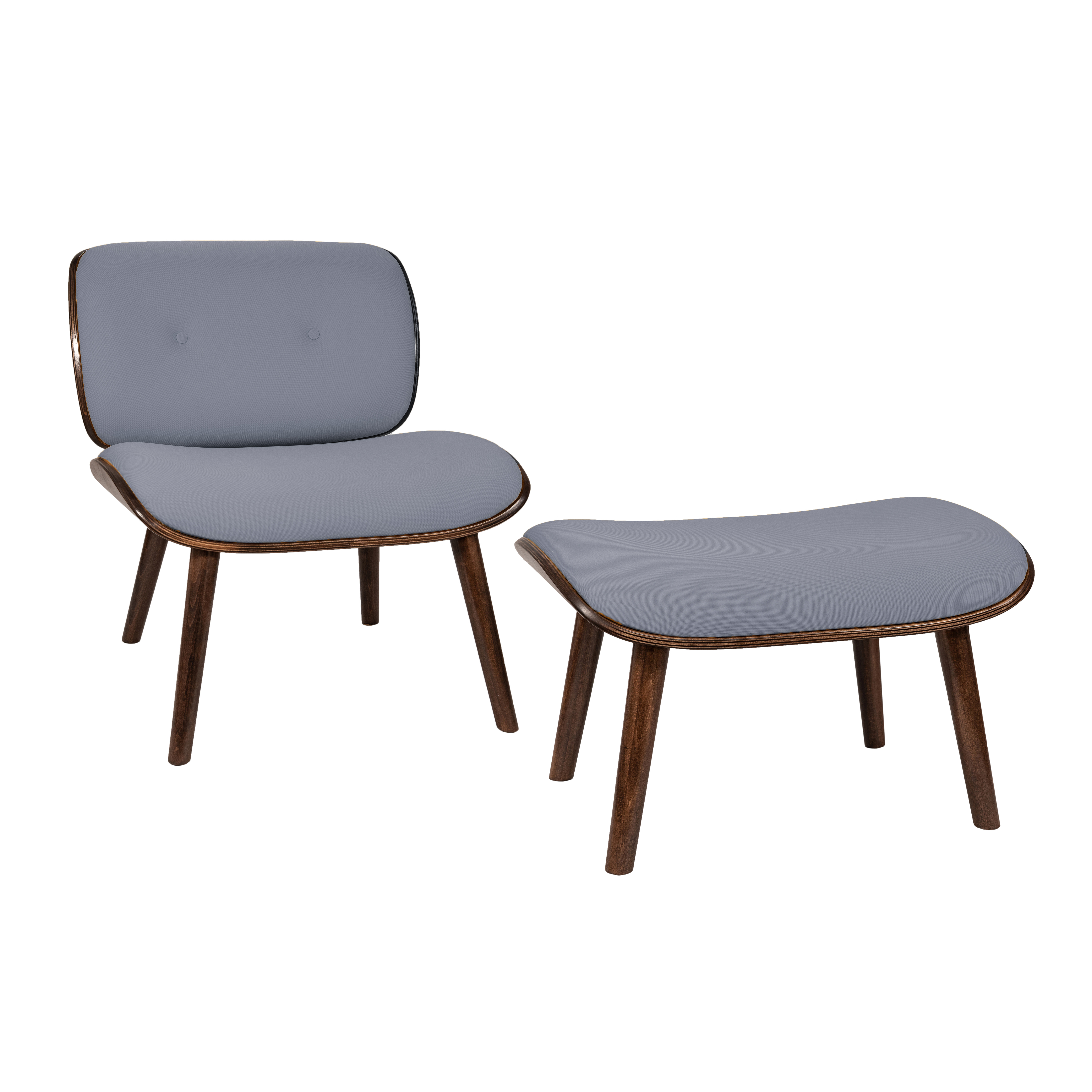 кресло Конда Фреш 12 светло-серый каркас Орех