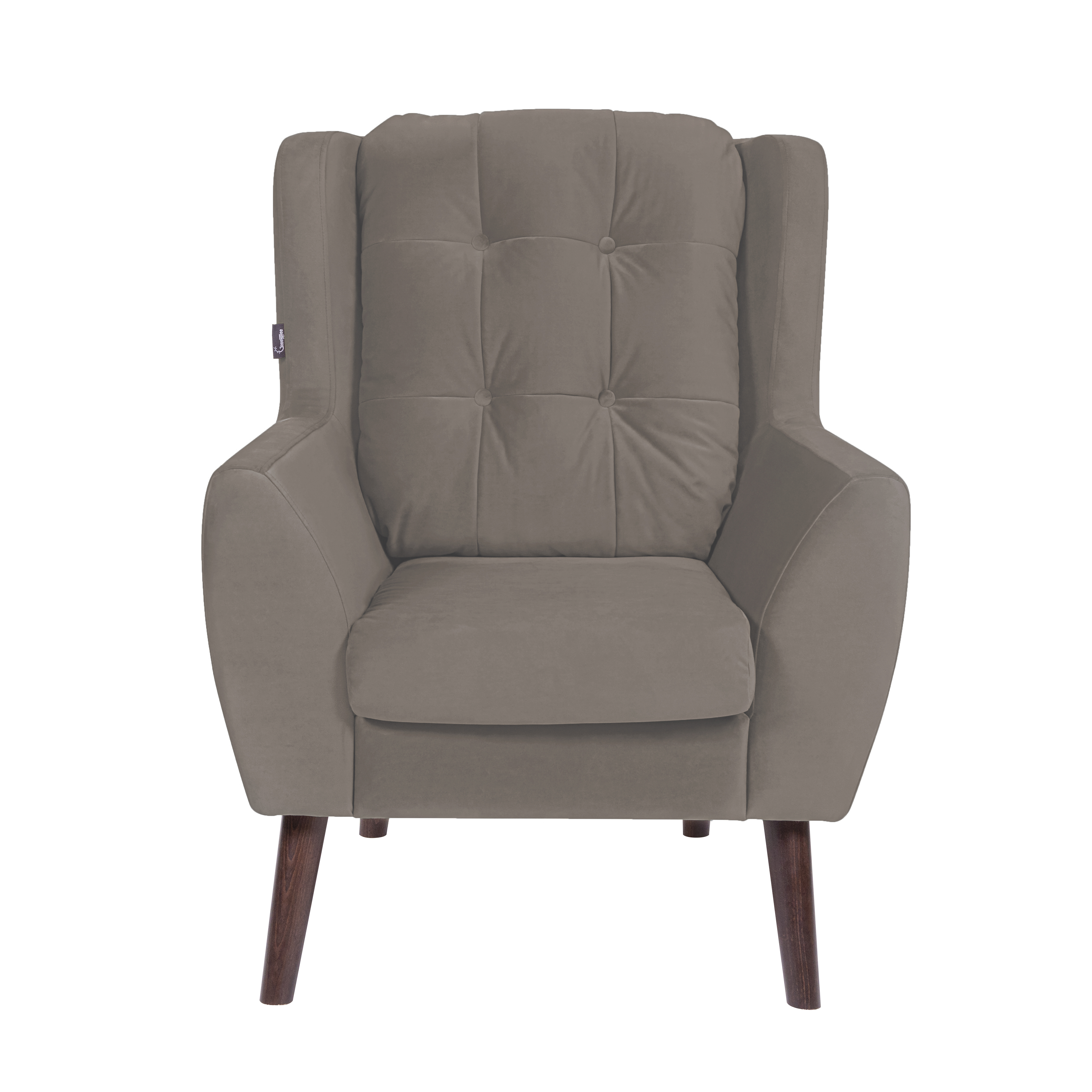 кресло Гермес фреш 04 бежевый каркас Орех