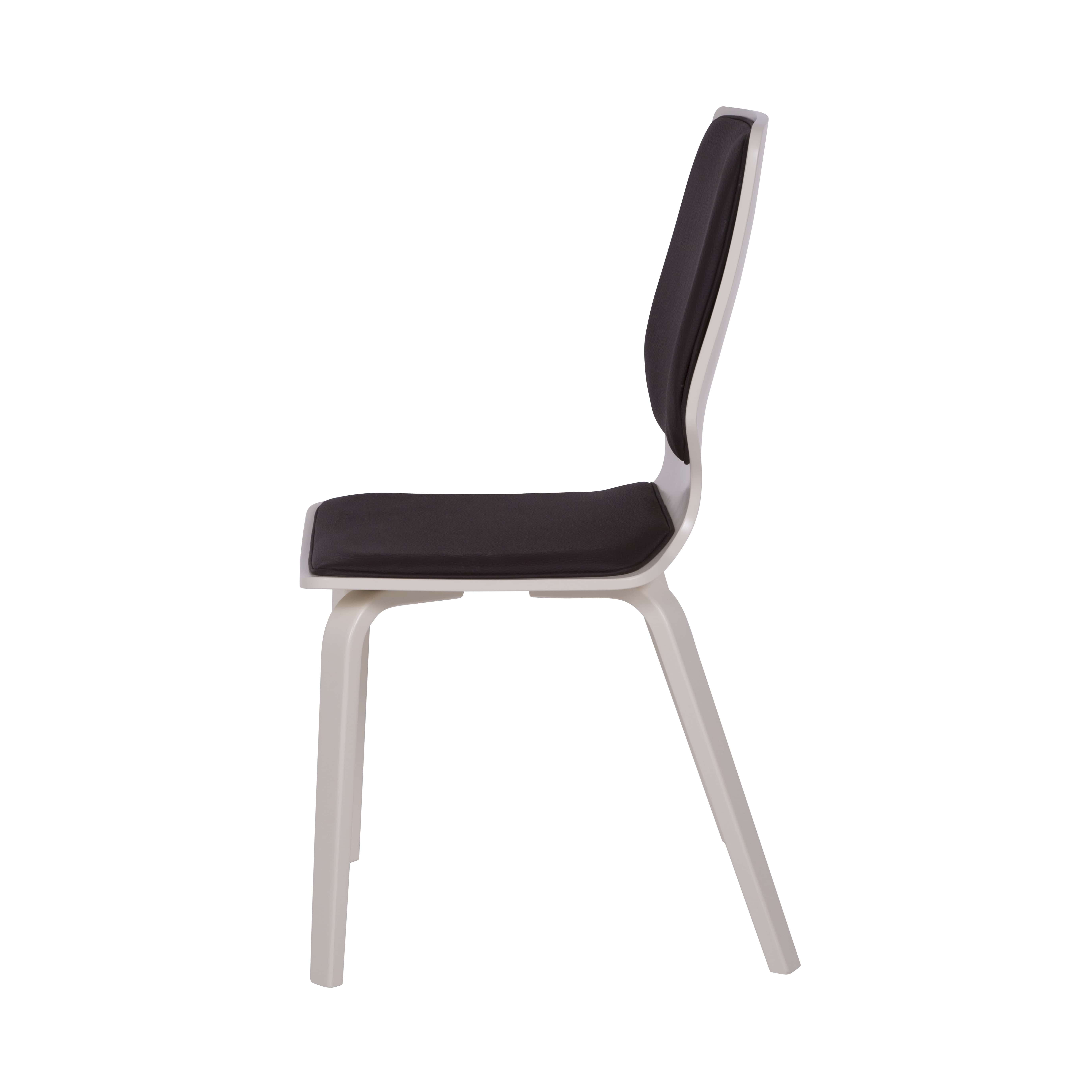 стул Бертран Экокожа шоколад каркас Бежевый