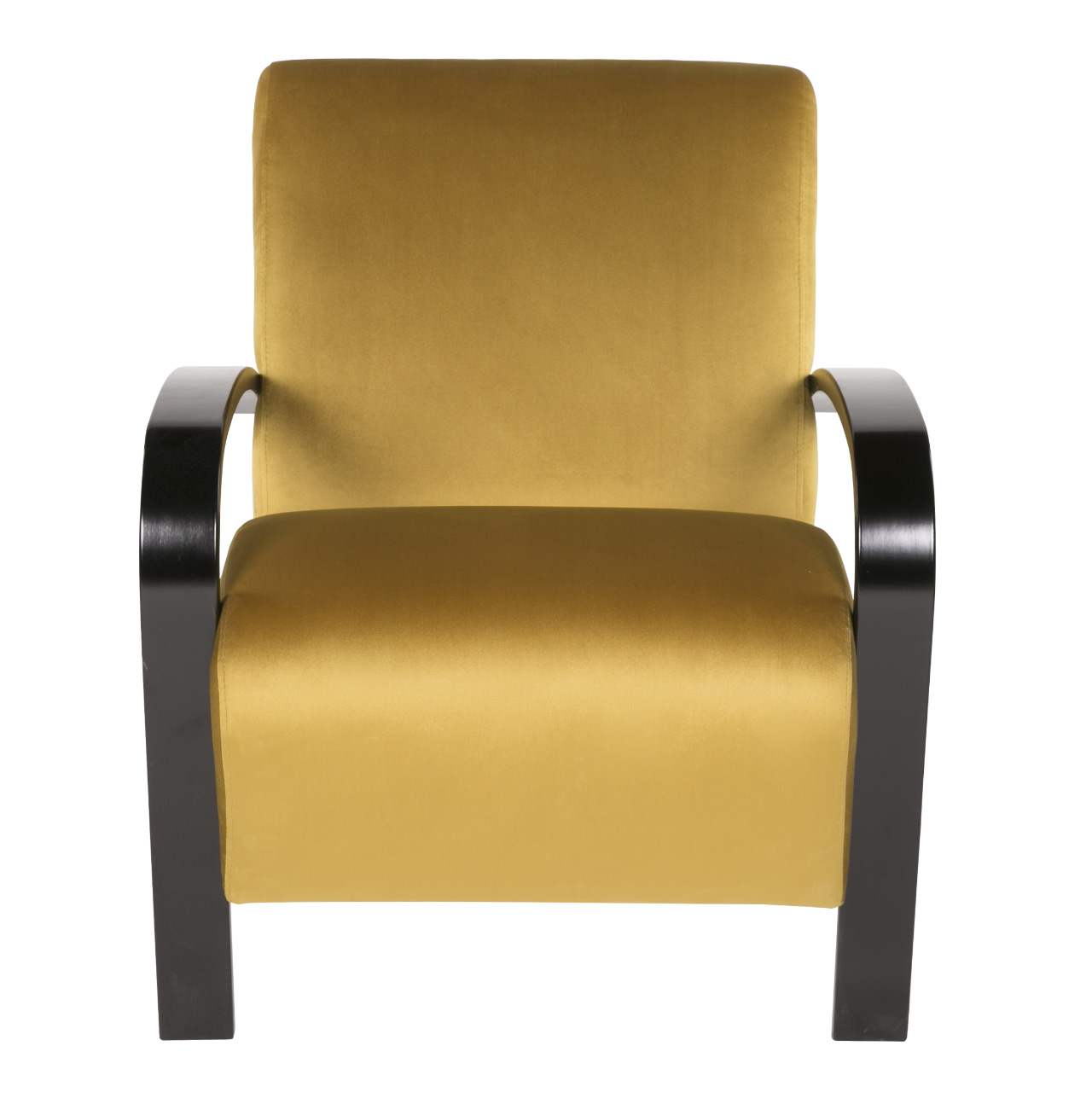 кресло Балатон  Охра каркас  Чёрный